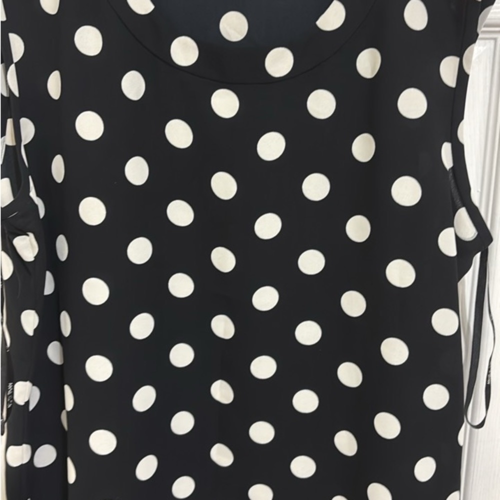 Anne Klein Black and White Asymmetrical Sundress